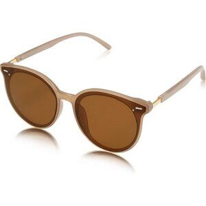 ⚡SOJOS Womens Jelly Brown Classic Round Retro Vintage Large Frame Sunglasses